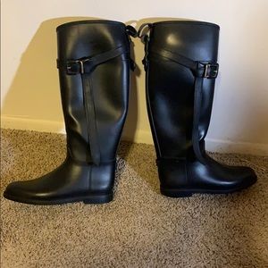 Burberry rain boots